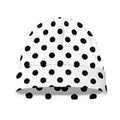 White And Black Polka Dot Pattern Print Beanie