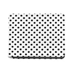 White And Black Polka Dot Pattern Print Bifold Wallet