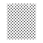 White And Black Polka Dot Pattern Print Curtain