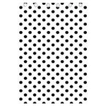 White And Black Polka Dot Pattern Print Curtain