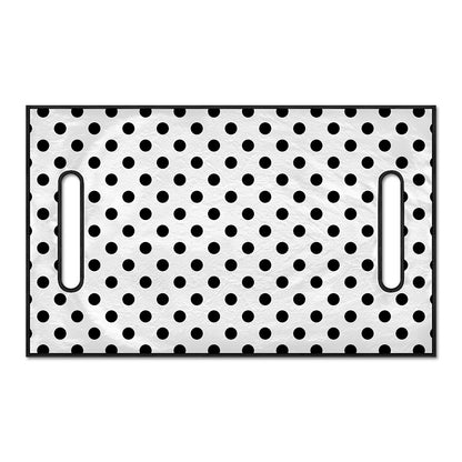 White And Black Polka Dot Pattern Print Golf Cart Seat Cover