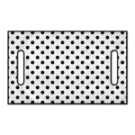 White And Black Polka Dot Pattern Print Golf Cart Seat Cover