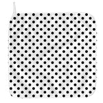 White And Black Polka Dot Pattern Print Hand Towel