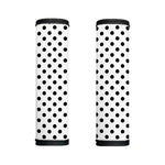 White And Black Polka Dot Pattern Print Handle Covers