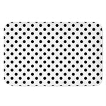 White And Black Polka Dot Pattern Print Indoor Door Mat