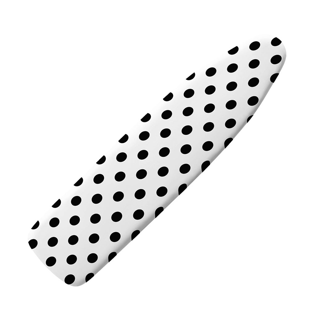 White And Black Polka Dot Pattern Print Ironing Board Cover