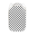 White And Black Polka Dot Pattern Print Mesh Laundry Hamper