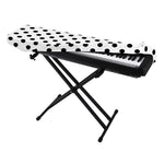 White And Black Polka Dot Pattern Print Piano Keyboard Cover