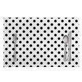 White And Black Polka Dot Pattern Print Placemat