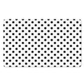 White And Black Polka Dot Pattern Print Polyester Doormat