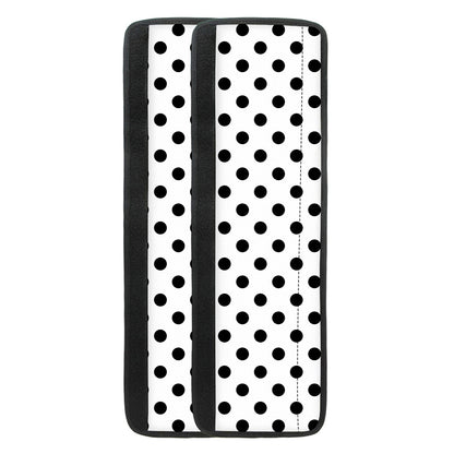 White And Black Polka Dot Pattern Print Refrigerator Handle Covers