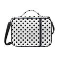 White And Black Polka Dot Pattern Print Shoulder Strap Bible Bag