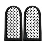 White And Black Polka Dot Pattern Print Skillet Handle Cover