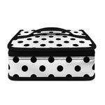 White And Black Polka Dot Pattern Print Small Lunch Bag