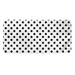 White And Black Polka Dot Pattern Print Towel