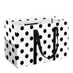 White And Black Polka Dot Pattern Print Utility Tote Bag