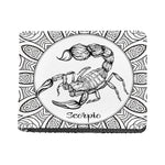 White And Black Scorpio Sign Print Bifold Wallet