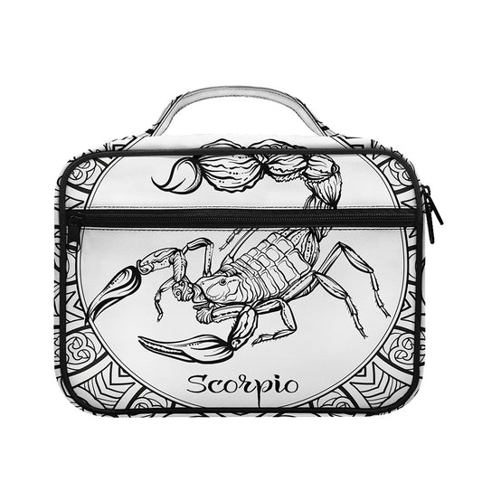 White And Black Scorpio Sign Print Briefcase Bible Bag