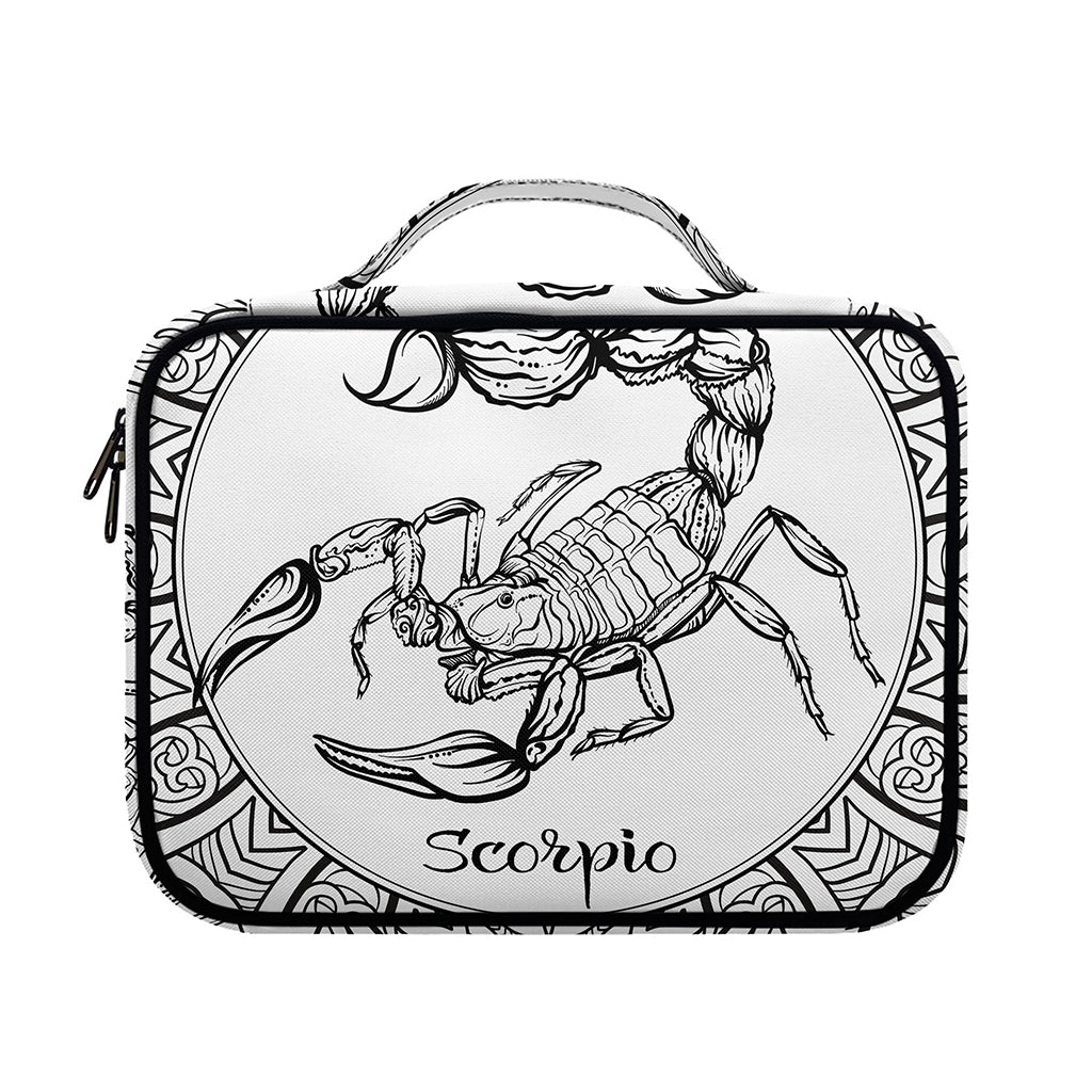 White And Black Scorpio Sign Print Briefcase Bible Bag