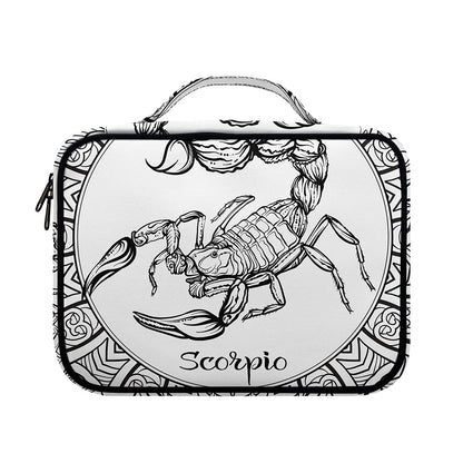 White And Black Scorpio Sign Print Briefcase Bible Bag