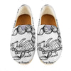 White And Black Scorpio Sign Print Casual Shoes