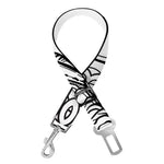 White And Black Scorpio Sign Print Dog Seat Belt