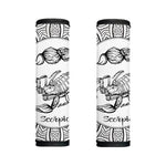White And Black Scorpio Sign Print Handle Covers