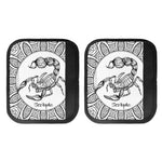 White And Black Scorpio Sign Print Handle Covers
