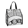 White And Black Scorpio Sign Print Insulated Lunch Tote