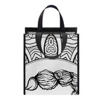White And Black Scorpio Sign Print Insulated Lunch Tote