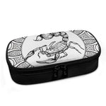 White And Black Scorpio Sign Print Insulin Cooler Travel Case