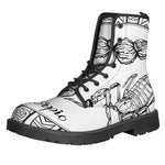 White And Black Scorpio Sign Print Backpack