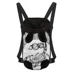 White And Black Scorpio Sign Print Pet Carrier Backpack