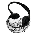 White And Black Scorpio Sign Print Pet Sling Carrier