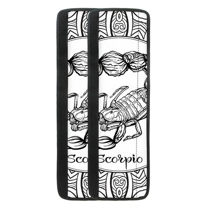 White And Black Scorpio Sign Print Refrigerator Handle Covers