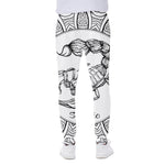 White And Black Scorpio Sign Print Scuba Joggers