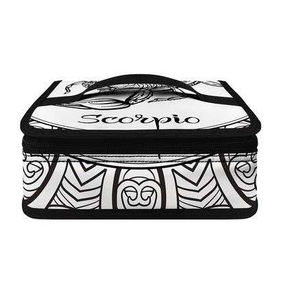 White And Black Scorpio Sign Print Small Lunch Bag