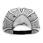 White And Black Scorpio Sign Print Snapback Cap