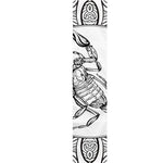 White And Black Scorpio Sign Print Table Runner