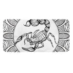 White And Black Scorpio Sign Print Towel