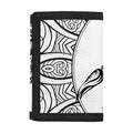 White And Black Scorpio Sign Print Trifold Wallet