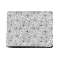 White And Black Spider Web Pattern Print Bifold Wallet