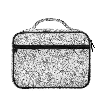 White And Black Spider Web Pattern Print Briefcase Bible Bag