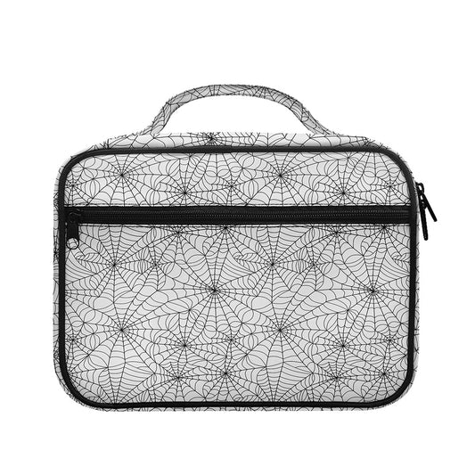 White And Black Spider Web Pattern Print Briefcase Bible Bag
