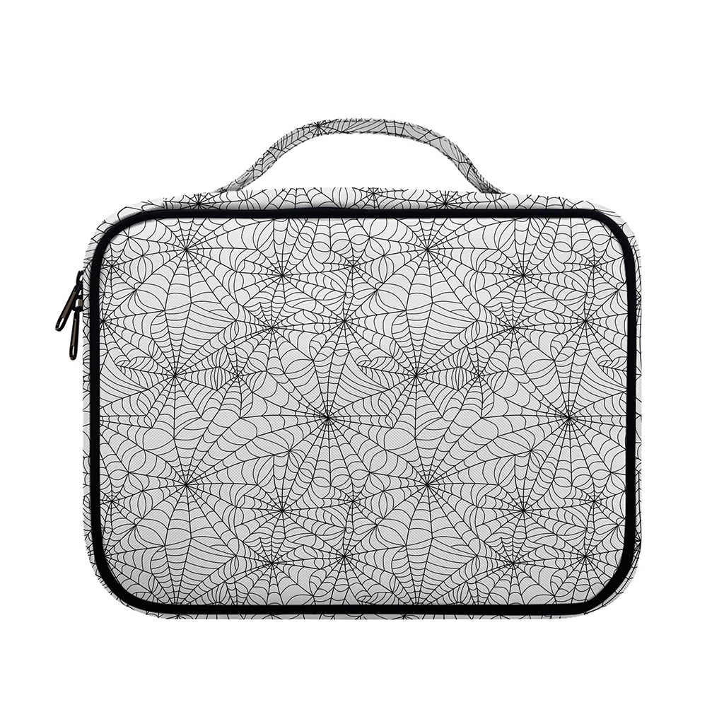 White And Black Spider Web Pattern Print Briefcase Bible Bag