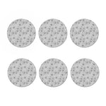 White And Black Spider Web Pattern Print Coaster Set