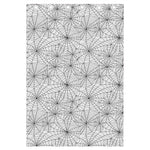 White And Black Spider Web Pattern Print Curtain