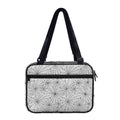 White And Black Spider Web Pattern Print Double Strap Bible Bag