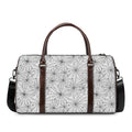 White And Black Spider Web Pattern Print Duffel Bag