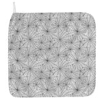 White And Black Spider Web Pattern Print Hand Towel